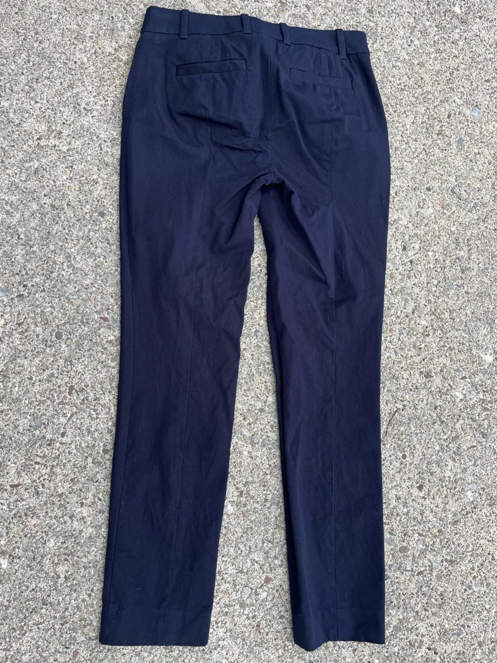 J. Crew Navy Straight-Leg Women's pants.